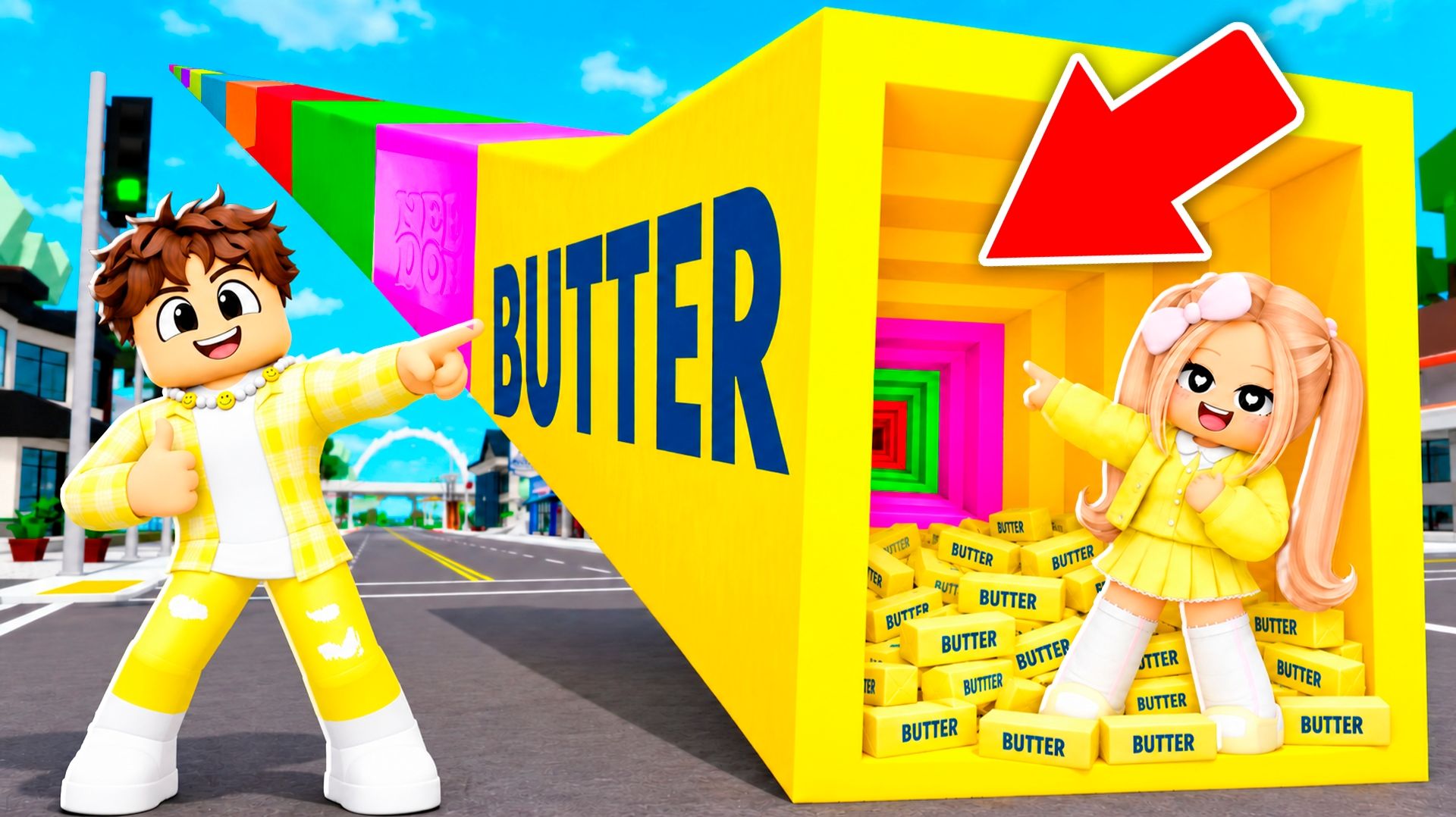Мы Построили СКВИШ-ТУННЕЛЬ до ШКОЛЫ для ДОЧКИ в ROBLOX!