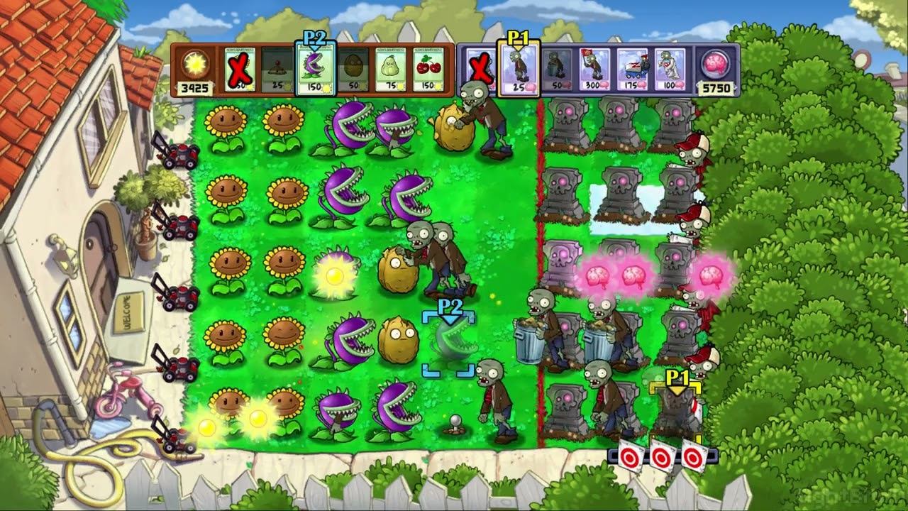 Plants Vs. Zombies [PS3] [2 Player] VS Mode