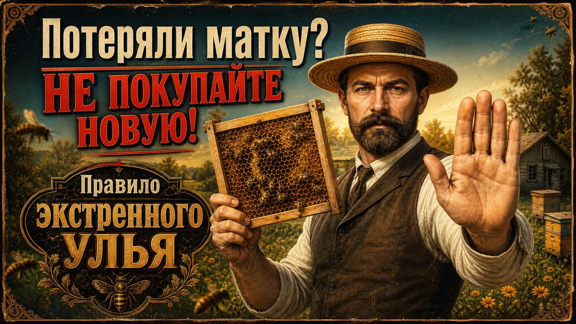 Потеряли свою королеву? НЕ покупайте новую! Правило экстренного улья