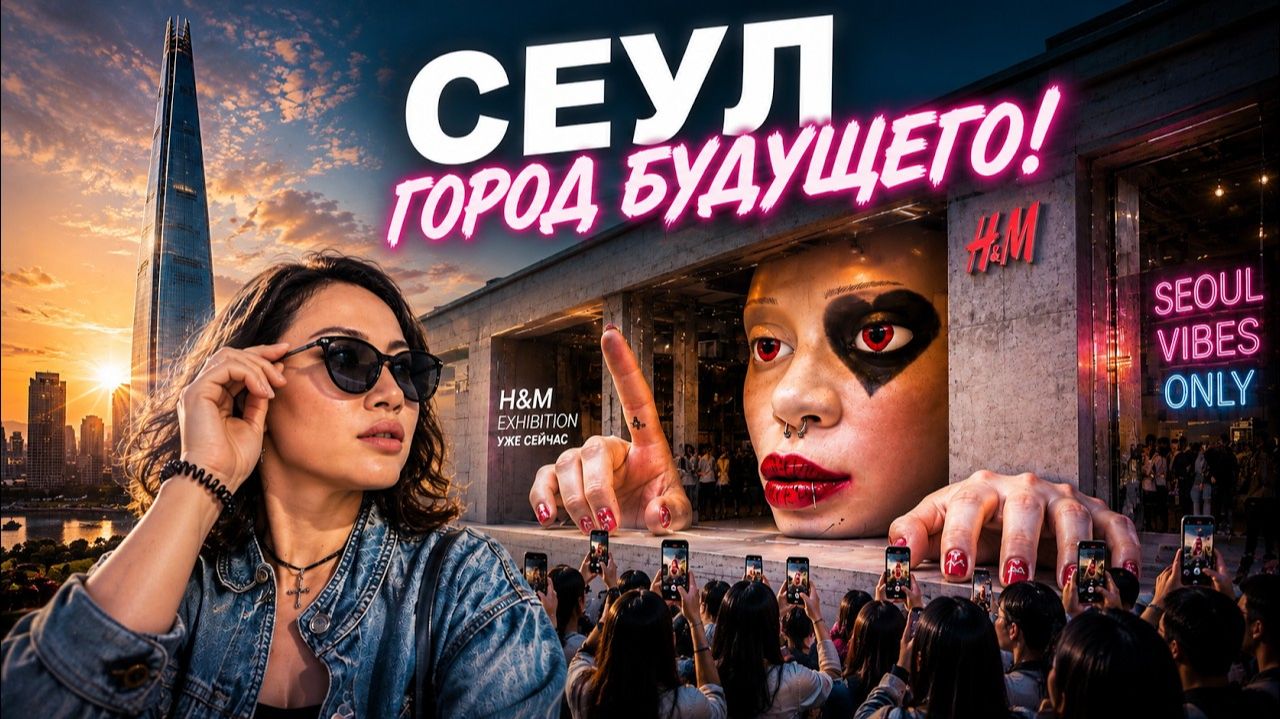 КОРЕЯ УЖЕ ЖИВЁТ В 2050 ГОДУ？! 😱 МЫ В ШОКЕ от СЕУЛА 2026 Lotte World Tower, H&M Blue Elephant