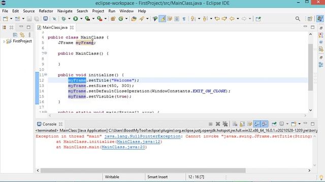 Fix NullPointerException In Java