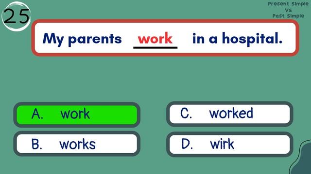 Present Simple Vs Past Simple _ TEST _ English Grammar_720p