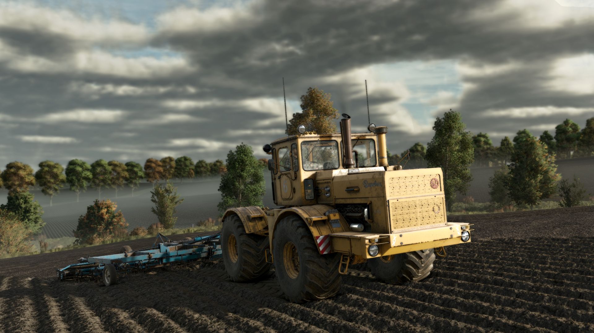 Farming Simulator 25 Кировец К-701 культивация ReShade + DLLS 5.0