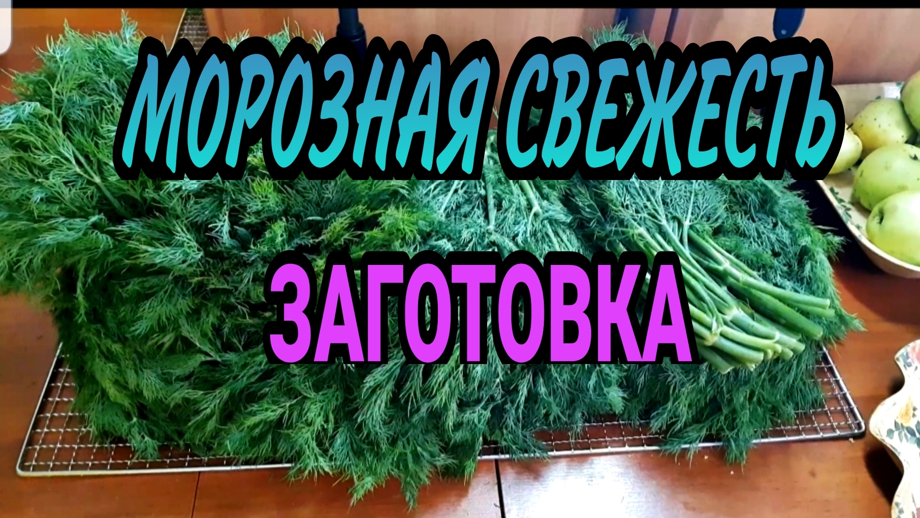 Готовимся к зиме. Зелень к любому блюду.