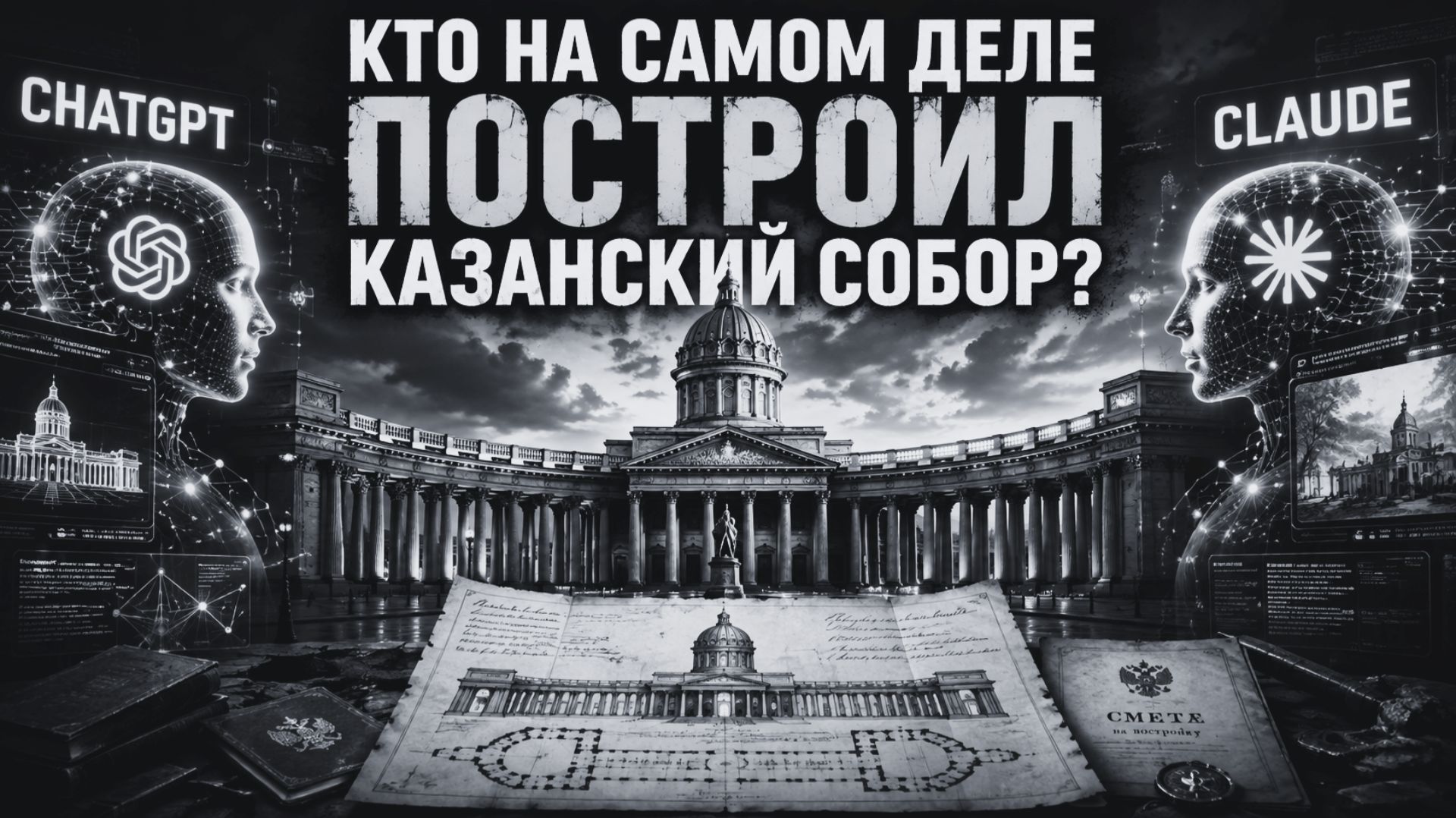 Мы спросили ChatGPT и Claude: кто на самом деле построил Казанский собор? Ответ удивил!