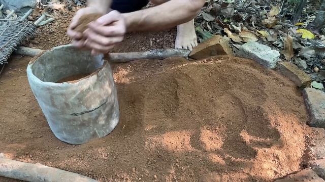 Primitive Technology Wood Ash & Crushed Terracotta Mortar.