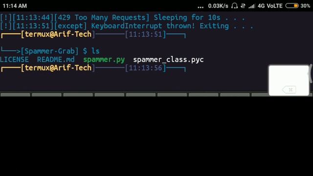 Install- Spammer-Grab Bomber In Termux [noroot] Android