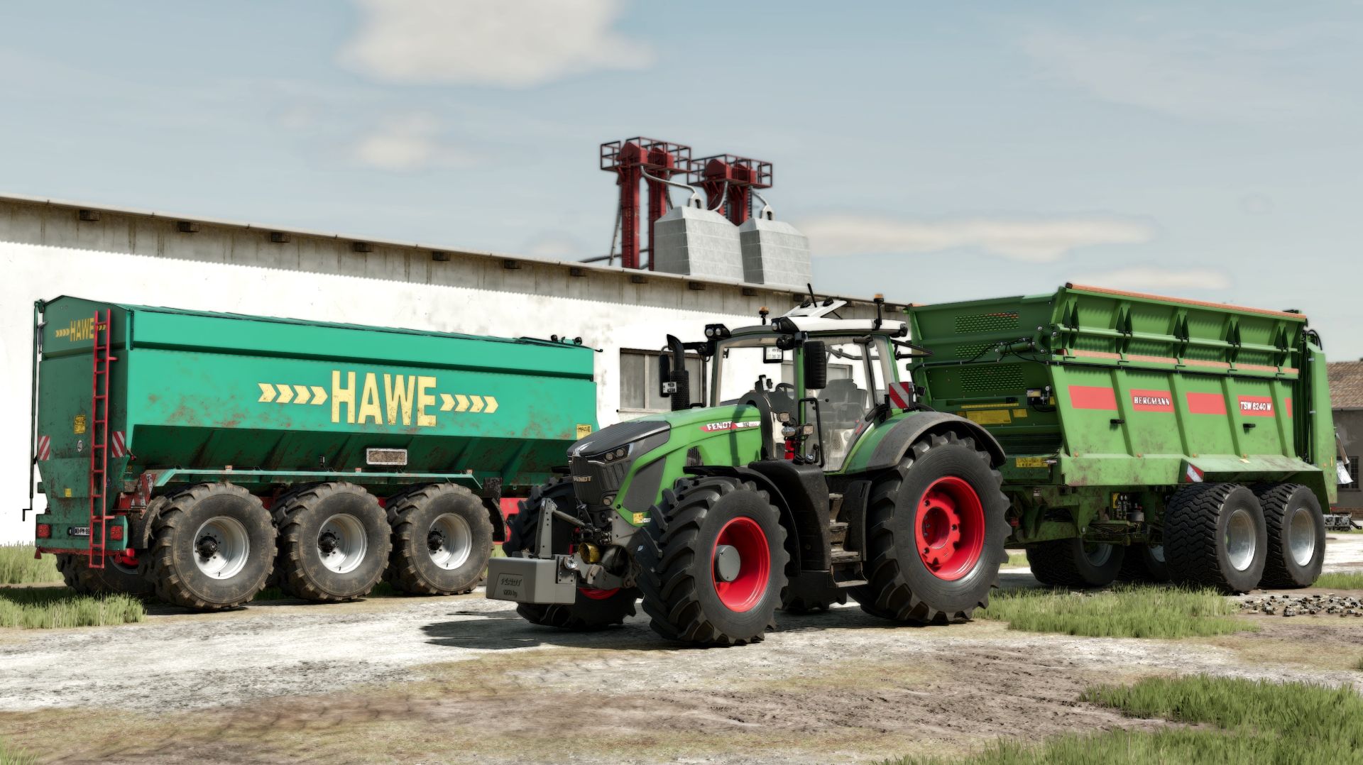 Farming Simulator 25 FENDT 942 разбрасывание навоза