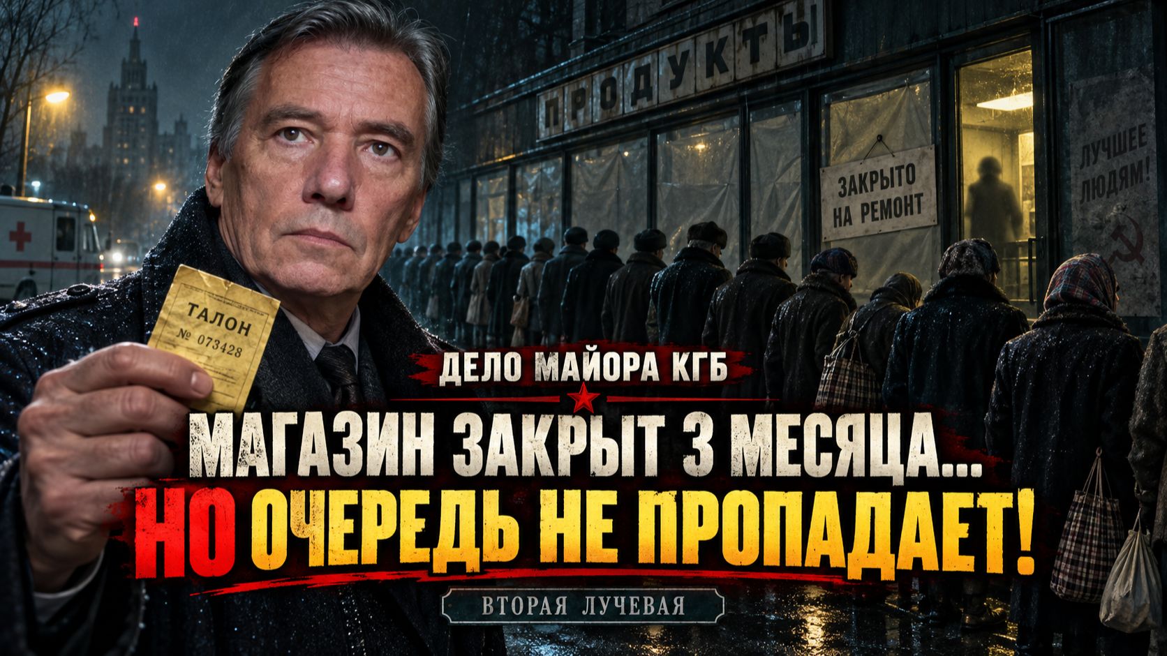 Магазин закрыт третий месяц, НО ОЧЕРЕДЬ НЕ ПРОПАДАЕТ! Дело майора КГБ. Магазин на Второй Лучевой