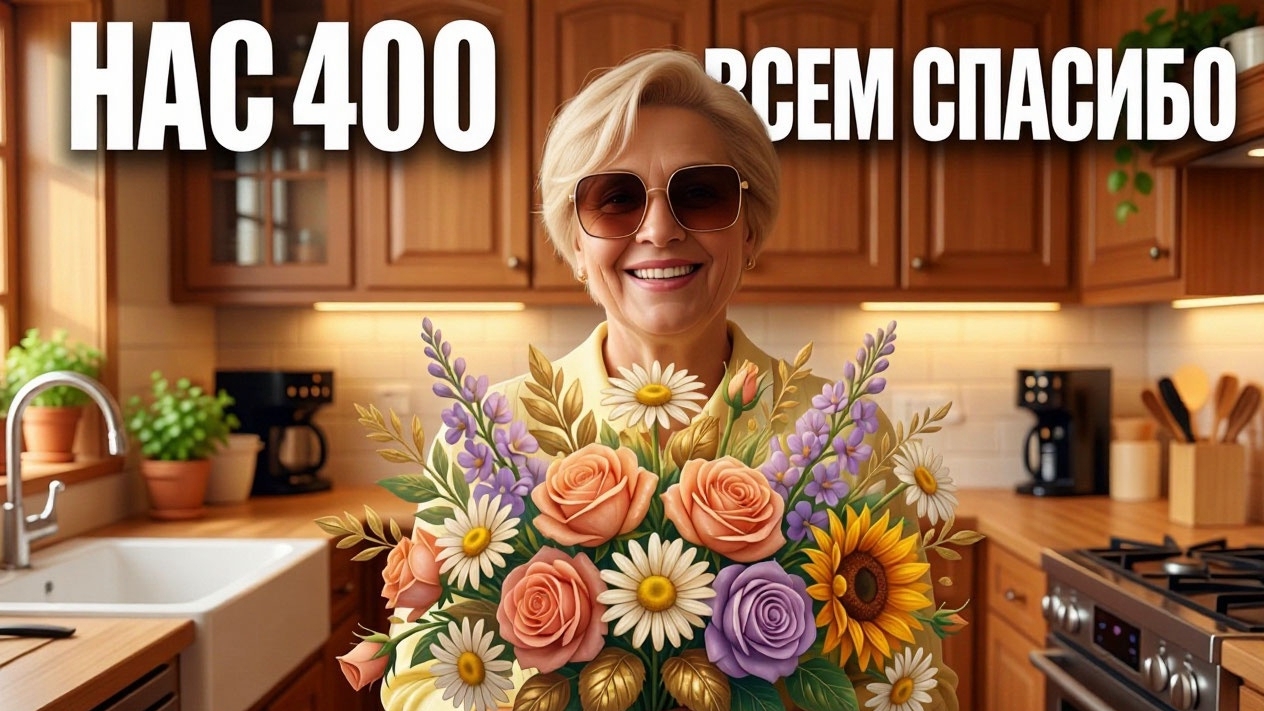 Нас 400! Ура! 05-09-2026