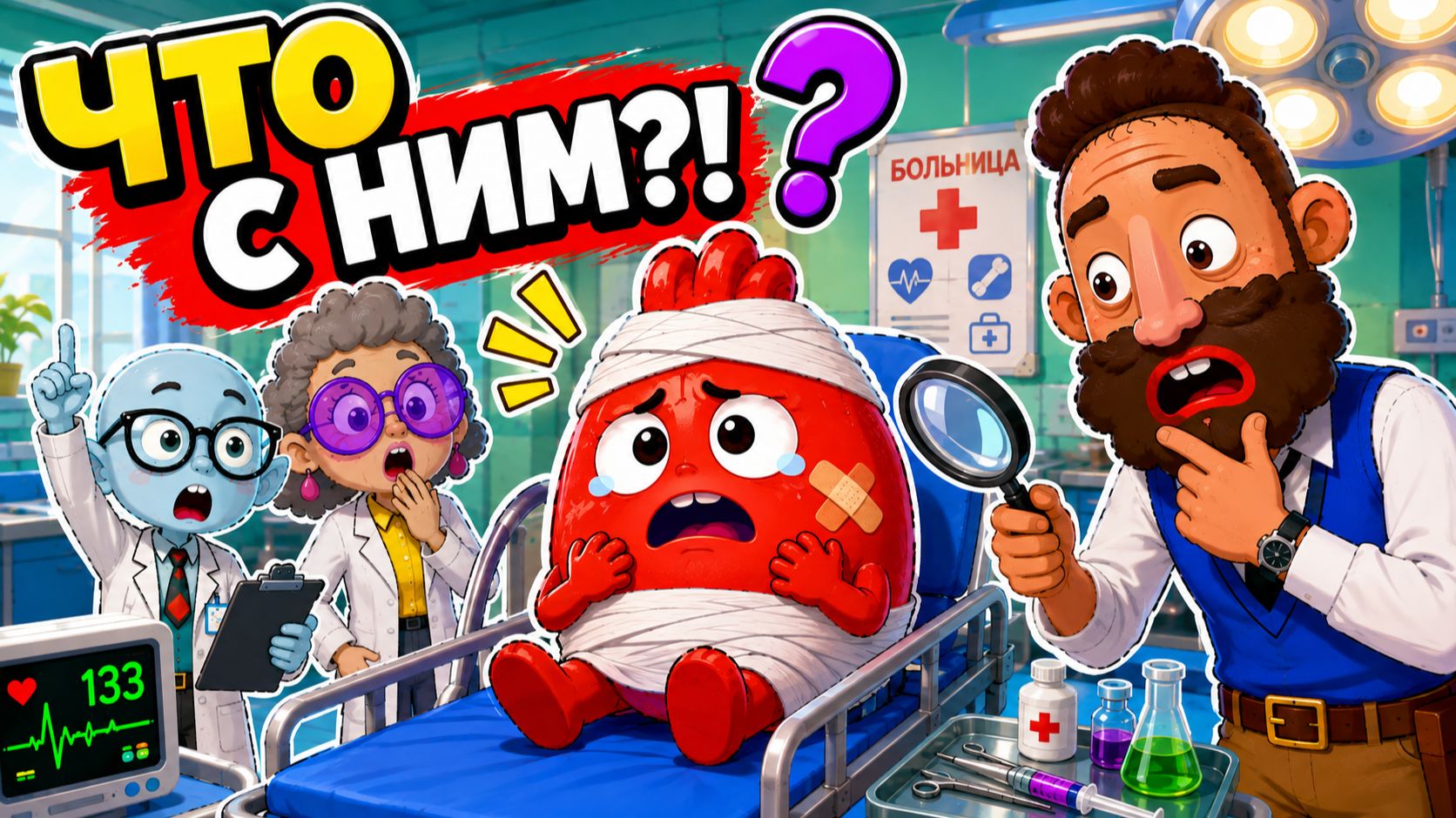🏥 БОЛЬНИЦА ДЛЯ ДЕТЕЙ! 😱 Странный случай в клинике! Доктор пытается спасти пациента 🩺