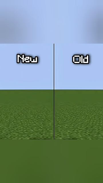 Майнкрафт новое против старого(minecraft)