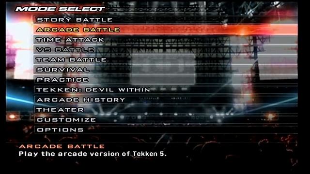 Tekken 5 Main Menu For 30 Minutes