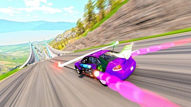 БЕЗУМНАЯ резня на скоростном спуске! (Без тормозов) | BeamNG.drive