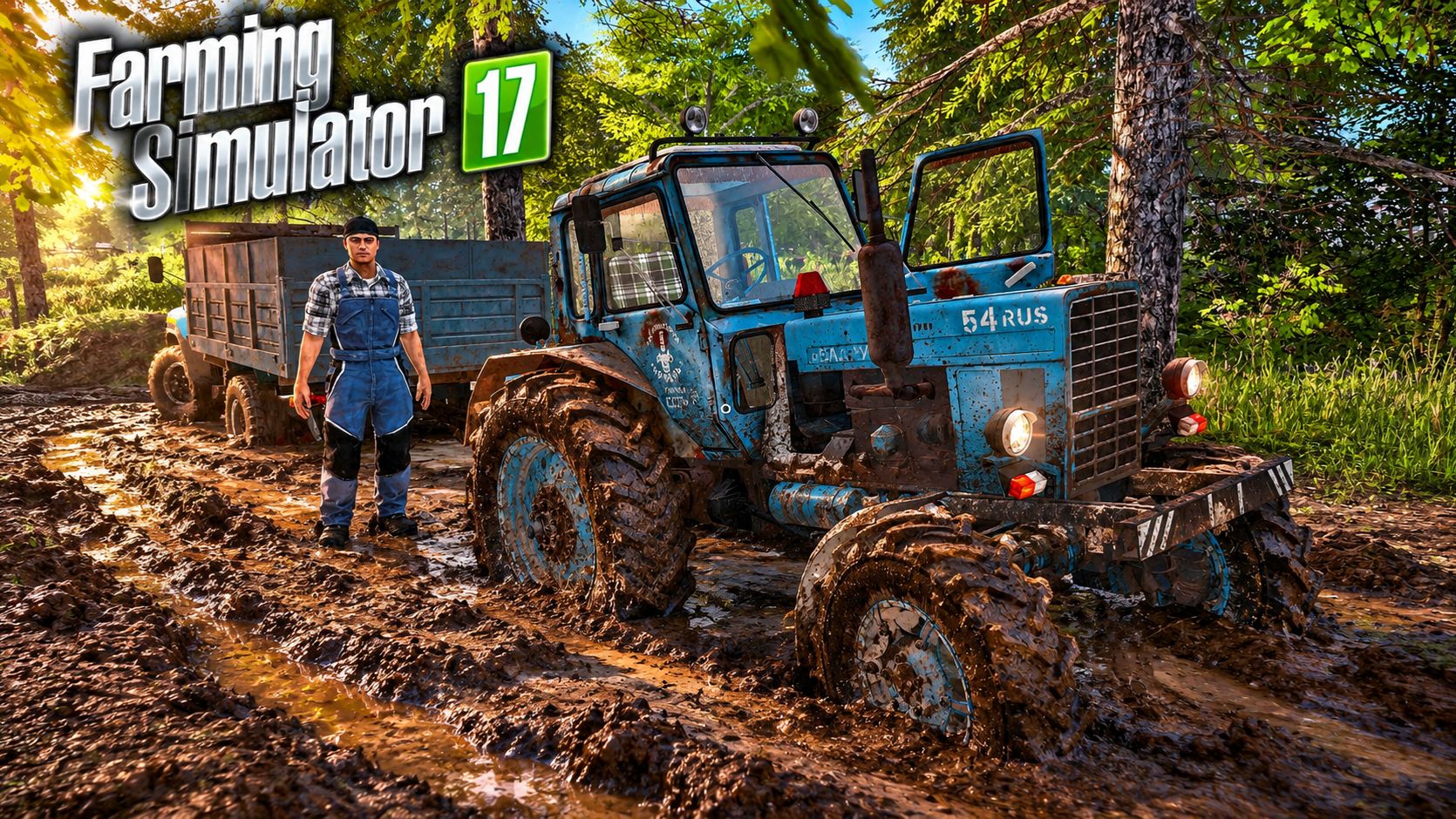 [РП] ПОМОГ СОСЕДУ ВЫТАЩИТЬ ГРУЗОВИК НА ТРАКТОРЕ МТЗ-82! FARMING SIMULATOR-17
