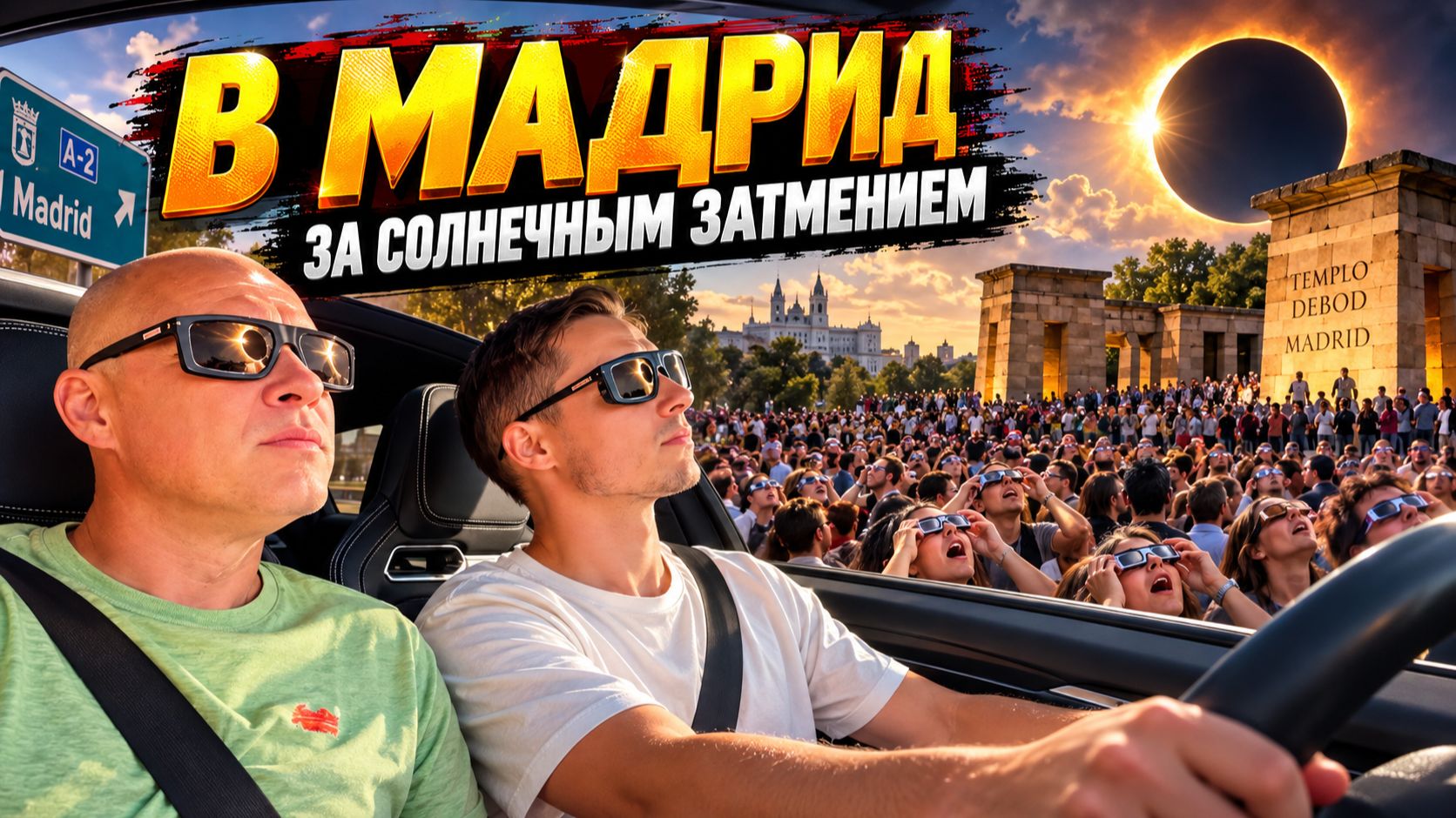 В Мадрид под солнечное затмение - день туда-обратно