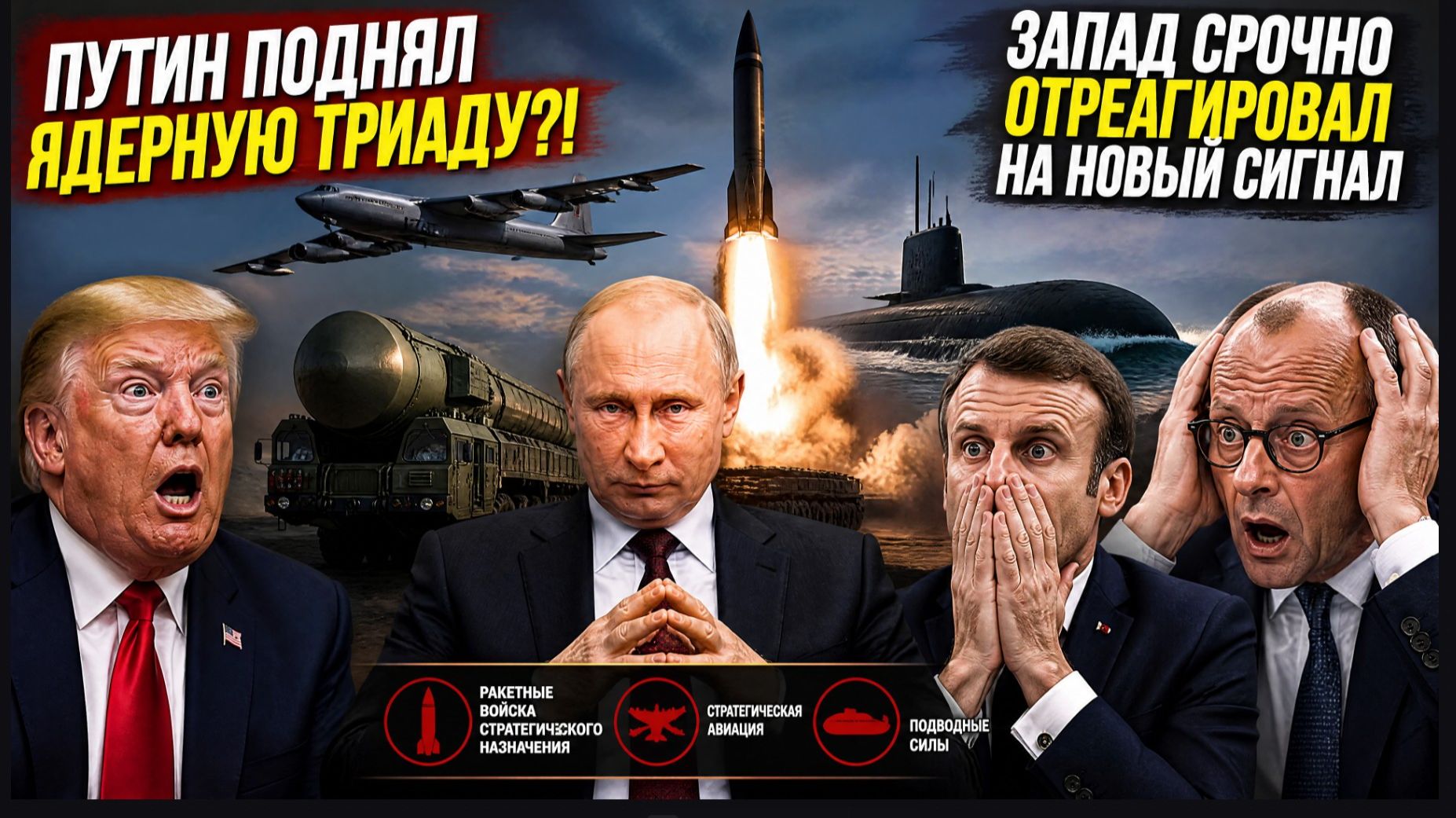 🔥 ПУТИН ПОДНЯЛ ЯДЕРНУЮ ТРИАДУ?! ЗАПАД СРОЧНО ОТРЕАГИРОВАЛ НА НОВЫЙ СИГНАЛ