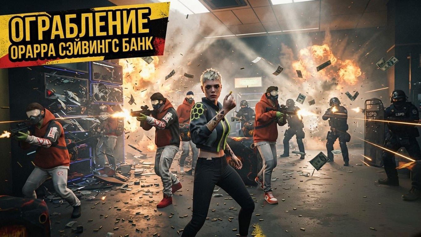 СЛОЖНОЕ ОГРАБЛЕНИЕ ОРАРРА СЭЙВИНГС БАНК В GANGSTAR MIRAGE CITY!