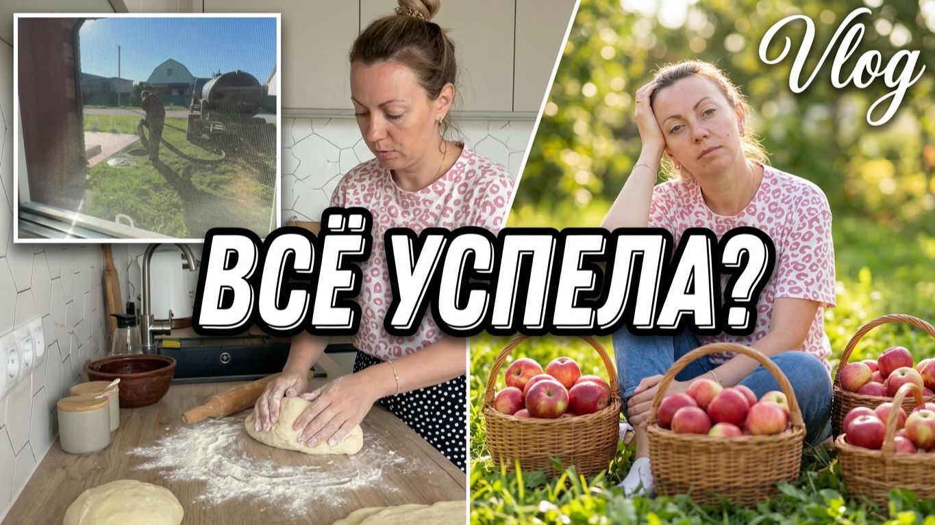 VLOG: Сил уже НЕТ....//ШАМБО//Делаем КЫСТЫБЫ//Собираем ЯБЛОКИ//Покупки