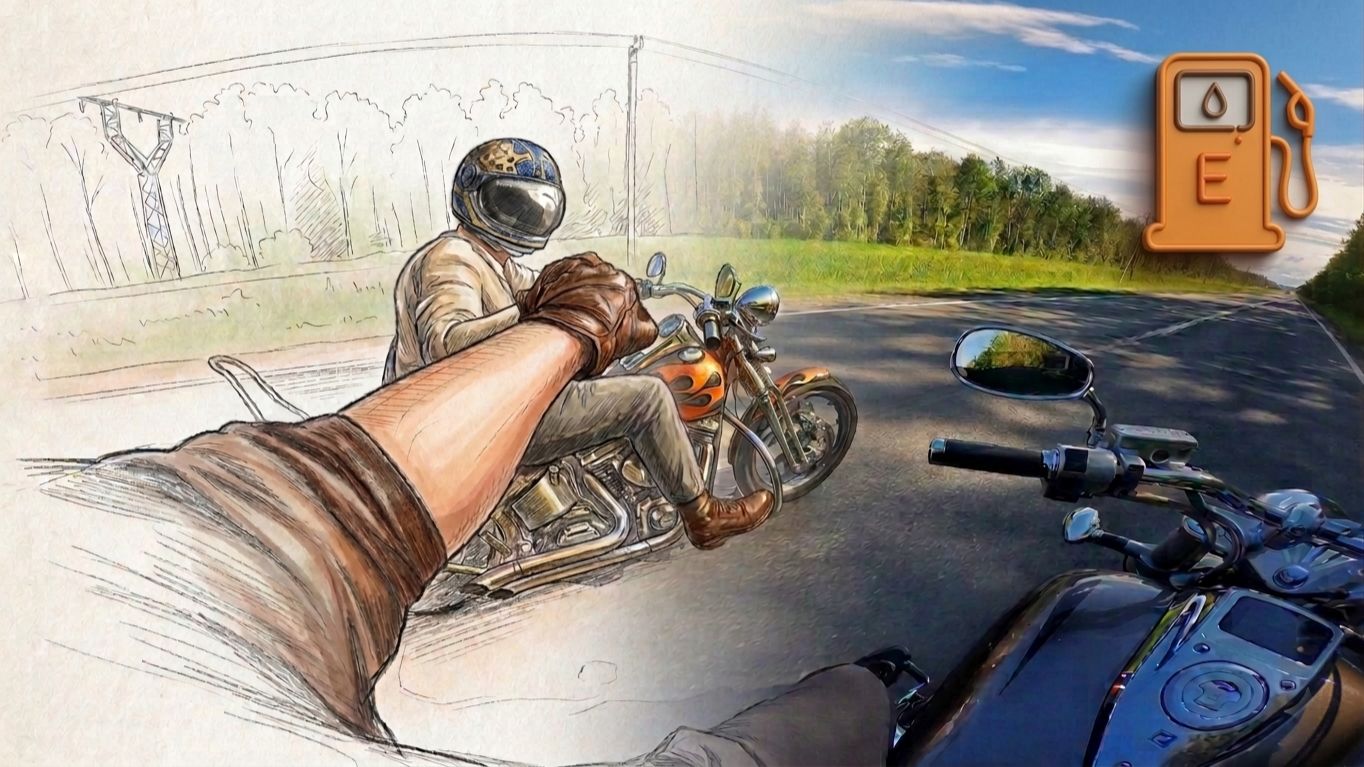Потерянный момент 25 года | экономим бензин | экономный мото трип | VTX1800F | HARLEY FXSTS