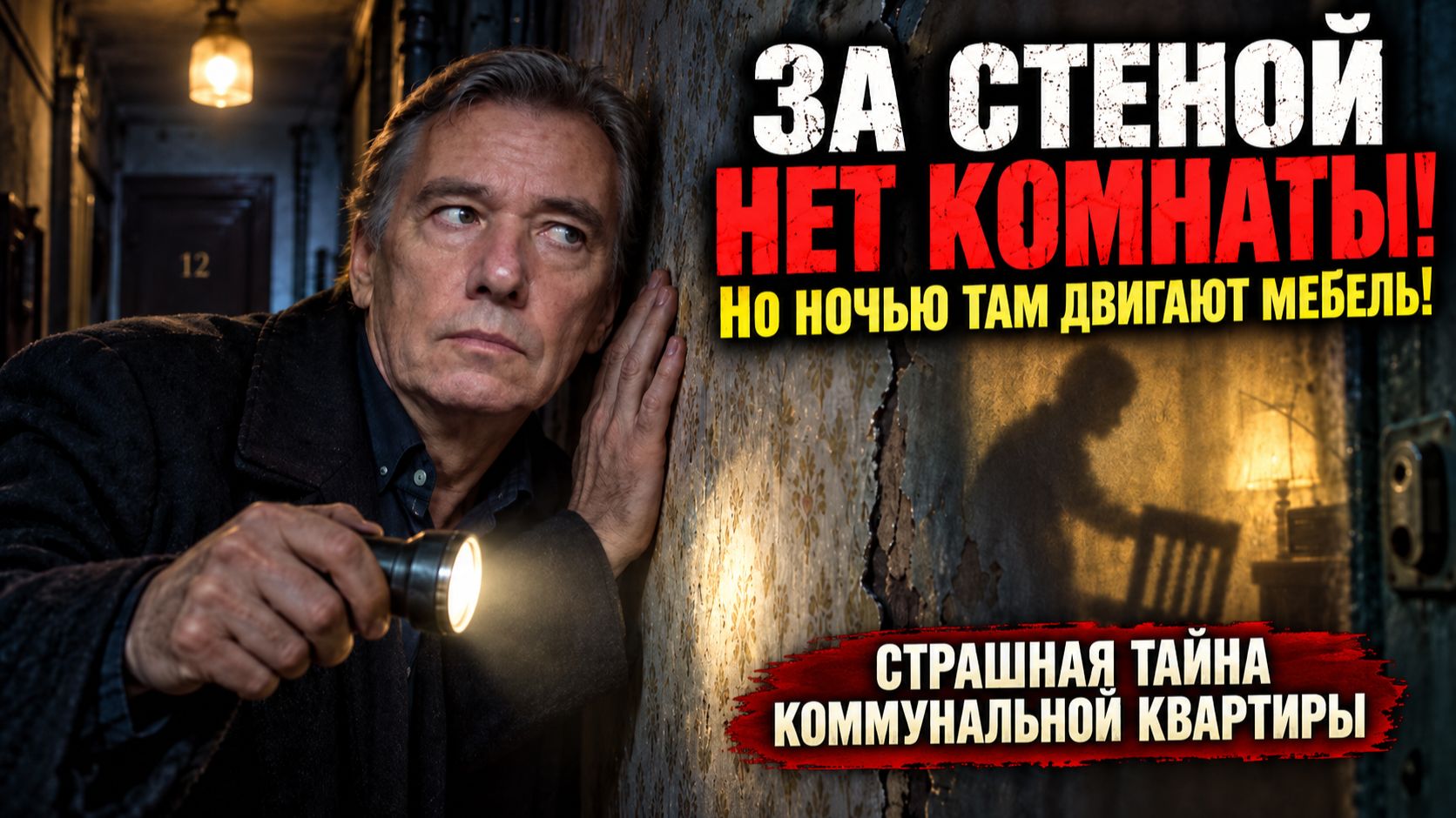 За стеной нет комнаты. Но ночью там двигают мебель! Страшная Тайна коммунальной квартиры! Мистика