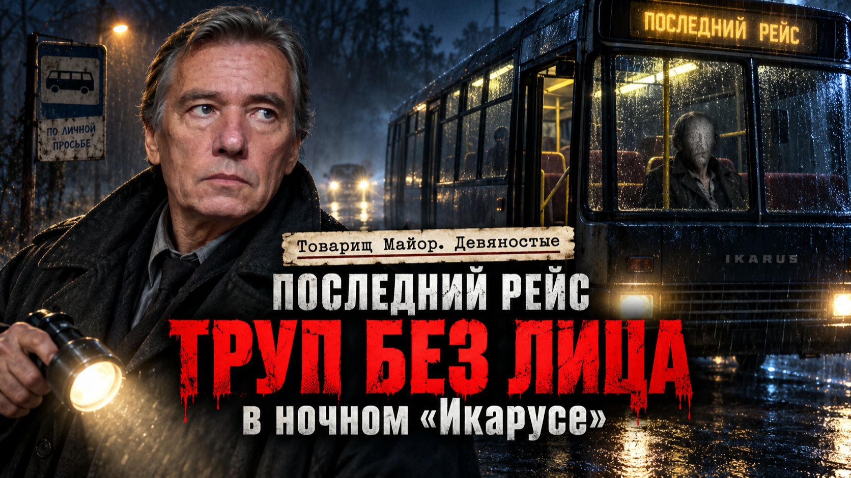 Последний рейс. В салоне труп — лица нет! Труп без лица в ночном «Икарусе» | Детективный рассказ