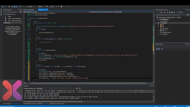 01- SQLite #03 C# Windows Form Ile SQLite Insert, C# Tutorials Visual Studio