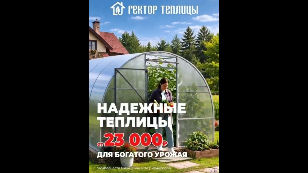 Готовь сани летом, а теплицы — осенью!  #теплица #гектртеплицы #огород #сад