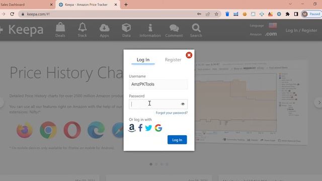 Keepa Working On Amazontools PK