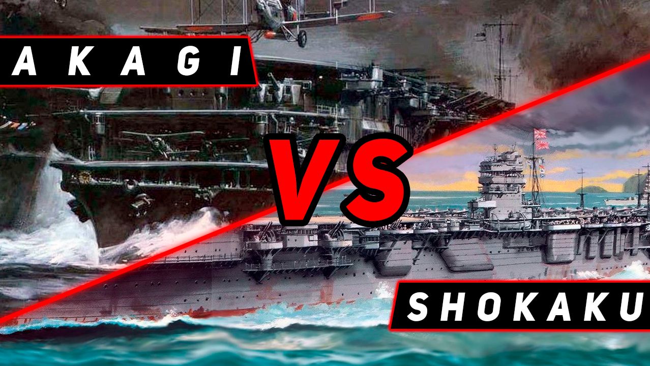AIRCRAFT CARRIER AKAGI VS AIRCRAFT CARRIER SHOKAKU! MIR KORABLEY