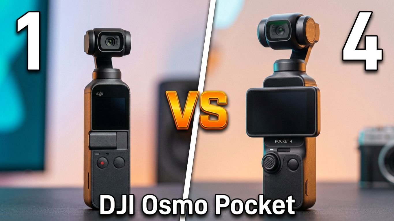 DJI Osmo Pocket 1 против 4