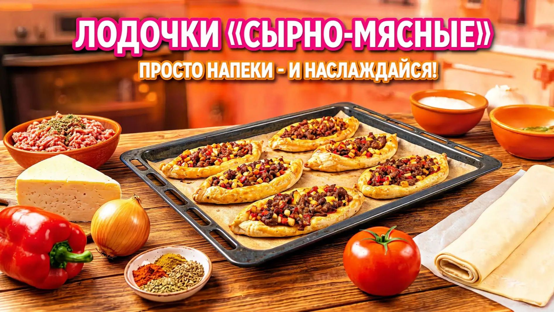 Выпечка из слоëного теста.