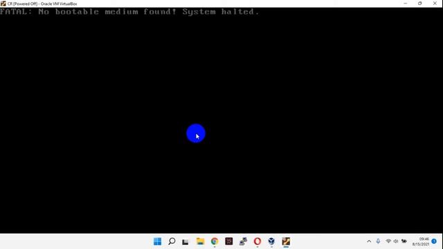 No Bootable Medium Found System Halted VirtualBox (Solved)