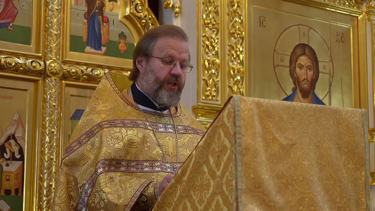 Протоиерей Павел Кудряшов огласил послание Святейшего Патриарха Кирилла