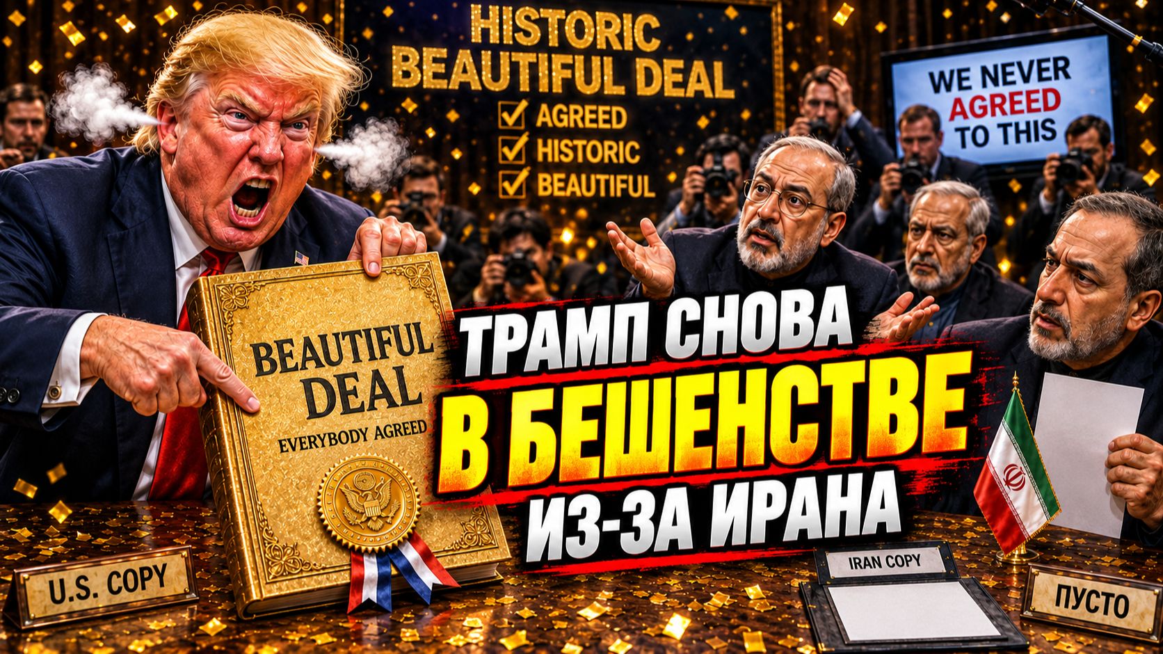 ТРАМП РАЗОЗЛИЛСЯ НА ИРАН: «СНАЧАЛА СОГЛАСИЛИСЬ, ПОТОМ ВСЁ ОТРИЦАЮТ»