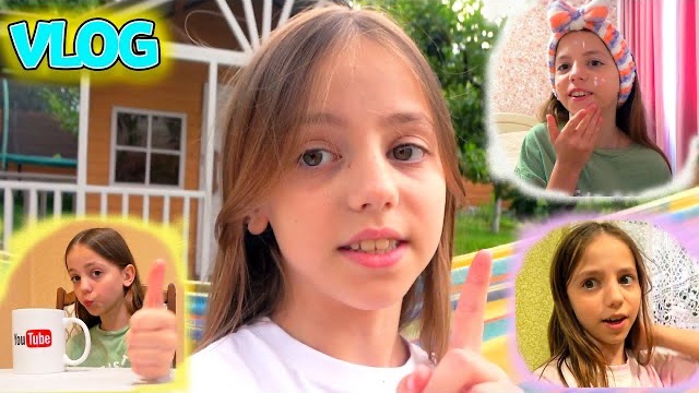 Настин ВЛОГ Мой обычный день на КАНИКУЛАХ My Little Nastya