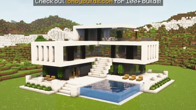 Строю большой современный дом в Майнкрафт! Minecraft!