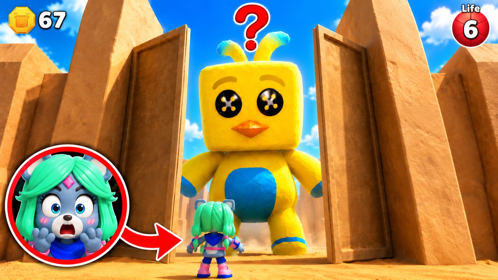 😱Я ОТКРЫЛА СЕКРЕТНЫЕ ДВЕРИ В ПУСТЫНЕ! В ИГРЕ СУПЕР МИШКА SUPER BEAR ADVENTURE