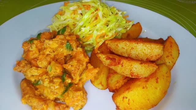 Ешь Вкусно, И Худей! Картофель С Мясом И Салатом. Рецепты ПП.