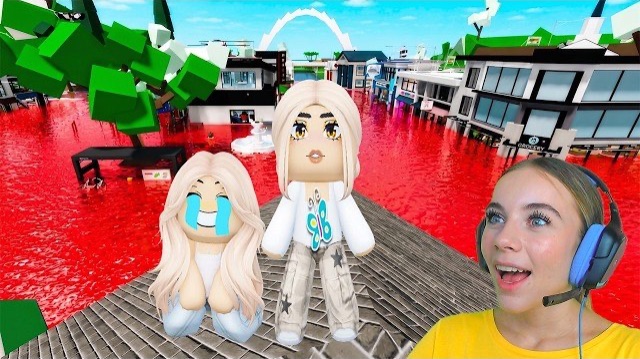 ВЫЖИВАНИЕ МАЛЫШАМИ В НАВОДНЕНИЕ В БРУКХЕЙВЕН в ROBLOX! С АЛЁНОЙ