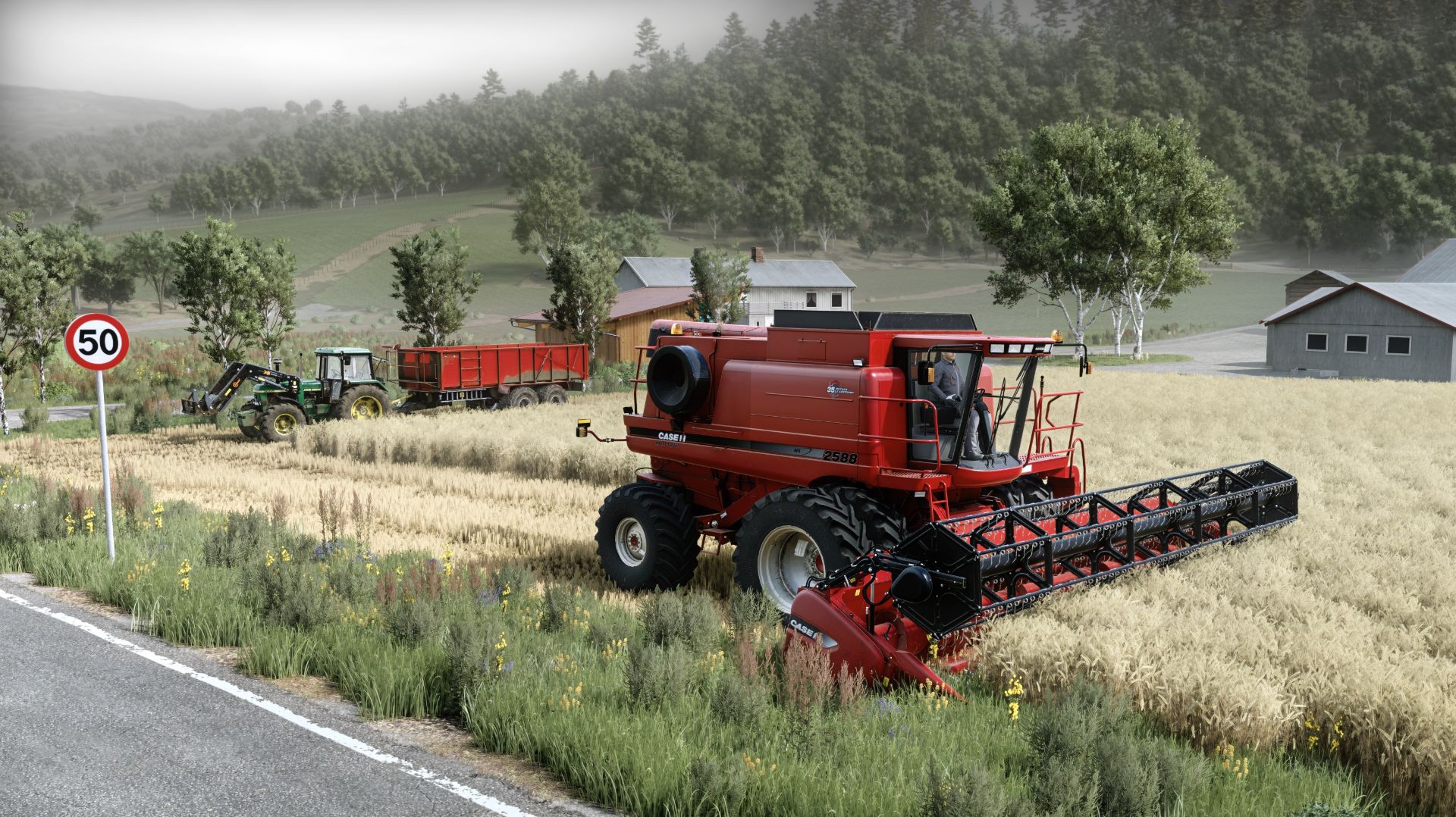 Farming Simulator 25. Норвегия. Уборка пшеницы. DLSS 5.0 🔥 Реалистичная графика 🔥