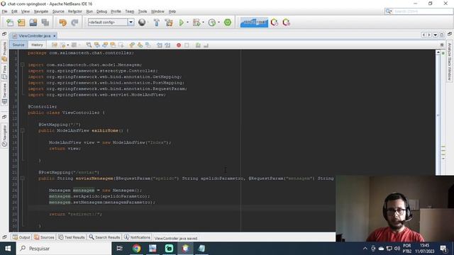 Chat Com Spring Boot