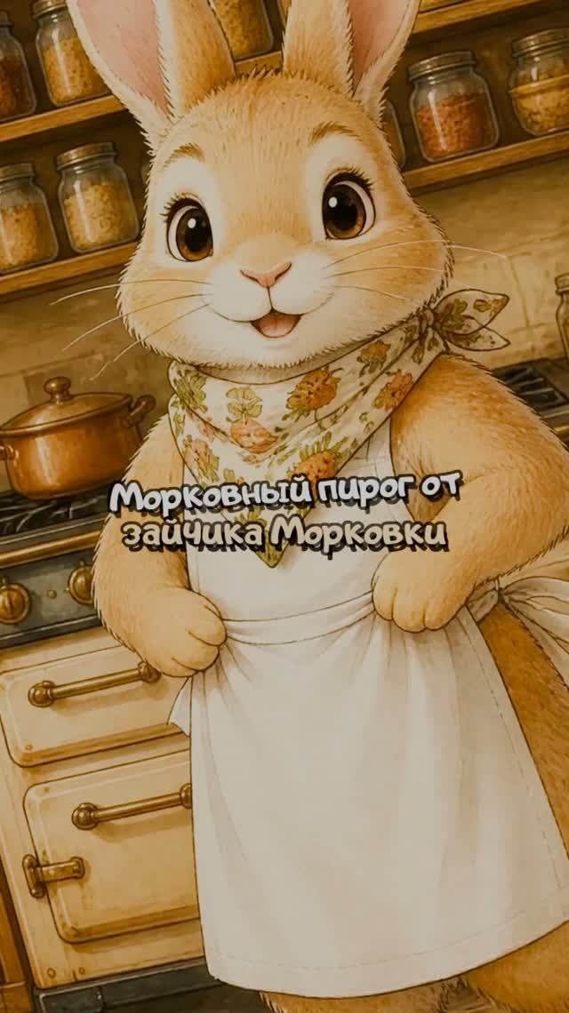 Морковный пирог от зайчика Морковки
