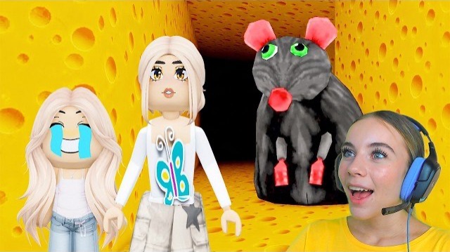 ПОБЕГ ОТ ОГРОМНОЙ КРЫСЫ С АЛЁНОЙ в ROBLOX!