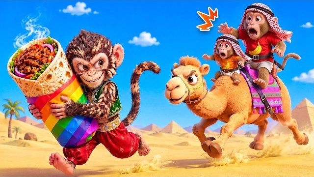 Мусульманин | Откройте для себя исламскую версию Muffin Man с обезьянкой | Детские стишки и песенки