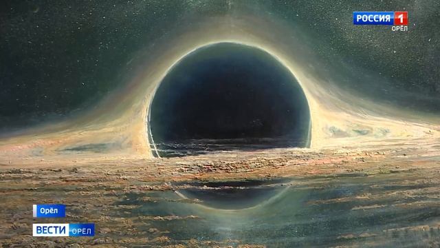 Репортаж, художник Дмитрий Ревякин создает картины по научным данным. 1 канал, телевиденье.