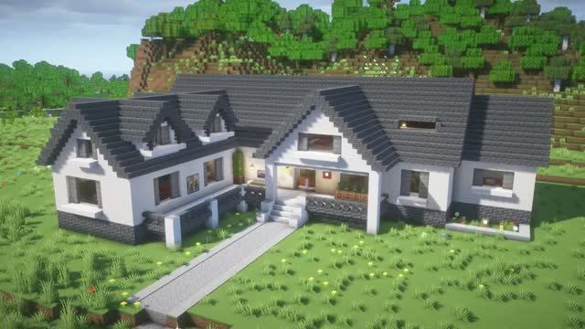 Как построить большой загородный дом?! Майнкрафт строители! Minecraft!