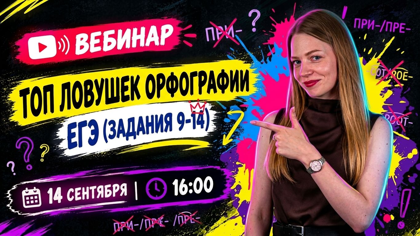 Топ ловушек орфографии ЕГЭ (задания 9 -14) | TutorOnline