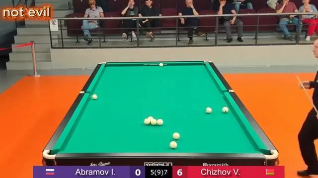 Бильярд..Проигрыш Абрамова.. Абрамов Vs Чижов. Свободная пирамида!!!