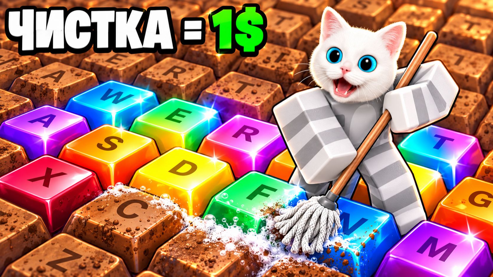 ⌨️ Я ОЧИСТИЛ 1000 КЛАВИШ И ПОЛУЧИЛ ЛУЧШУЮ КЛАВИАТУРУ!